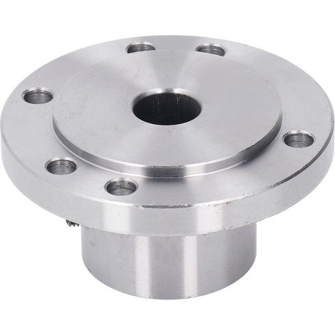 Verschleißfeste Planscheibe aus hochmanganhaltigem Stahl für Drehmaschinen, Planscheibe mit 6-Loch-Aufnahme für K11 80, 16 mm / 0,63 Zoll (1/5)