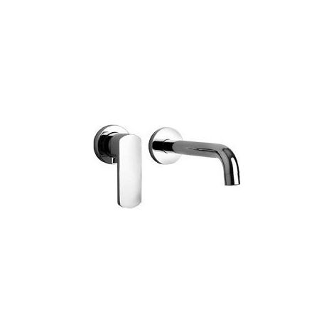 Mitigeur lavabo mural avec bec long 199 mm Paini Ovo 86CR208 Chromé (1/3)