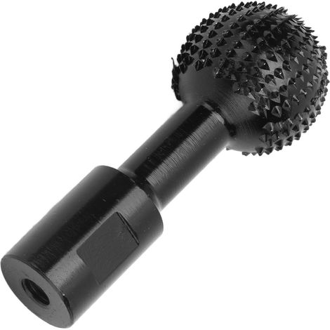 Kugelschleifkopf, schwarze Kugelröhre, motorisierter Schnitzaufsatz für Holzbearbeitung, 10 mm (1/5)