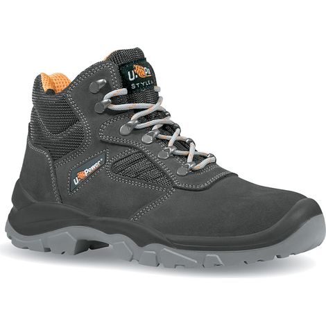 U-Power – Chaussures de sécurité montantes S1P SRC – Pointure 45 – Semelle PU antidérapante – Embout acier ergonomique – Pour environnements secs