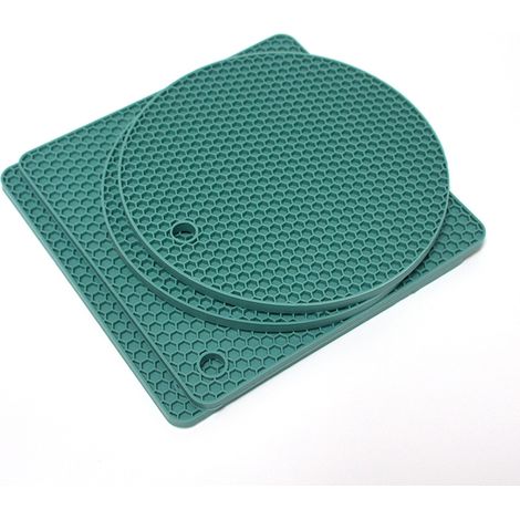 Dessous de plat en silicone de qualité supérieure pour casseroles et poêles chaudes, maniques flexibles et polyvalentes (1/5)