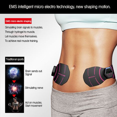 Appareil de stimulation musculaire sans fil EMS pour l'amincissement du corps et l'entraînement des muscles abdominaux. Appareil de massage corporel. (1/5)