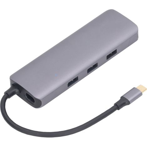 USB-C-Hub, Hochgeschwindigkeits-Plug-and-Play-Multiport-Dockingstation für Switch, Laptop, Smartphone und Tablet (9 in 1) (1/5)