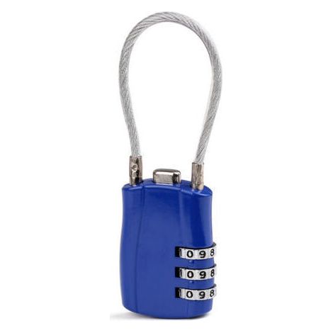 Cadenas Bagage, Serrure de Bagage, Cadenas à Combinaison 3 Chiffres, Cadenas Valises pour sac à Dos, Bagages, Porter(bleu) (1/5)