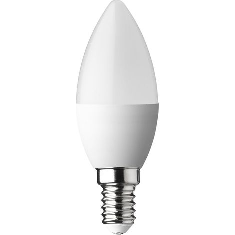 Ampoule LED en verre 3 W E14 givré 3,5 x 3,5 x 10 cm (1/2)