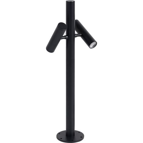 Lampada a Paletto LED da Giardino in Alluminio Nero 61 cm Stile Moderno Fluvia (1/5)