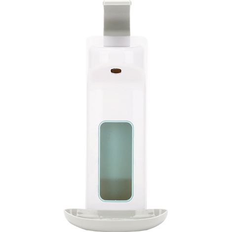 Distributeur de Savon avec Presse Coudée Pour et Savon Mains Montage Mural, Design Pratique pour Cuisine et Salle de Bain (Blanc) (1/4)