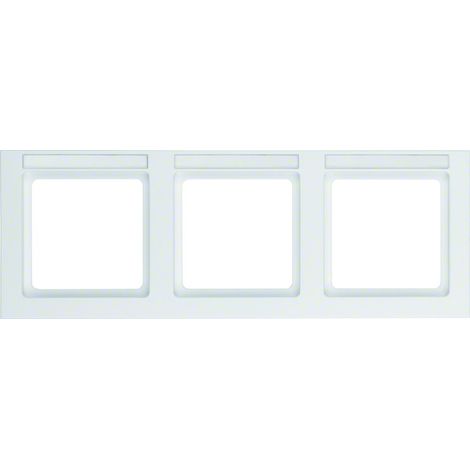 Cornice piastra Berker q.3 campo etichetta orizzontale