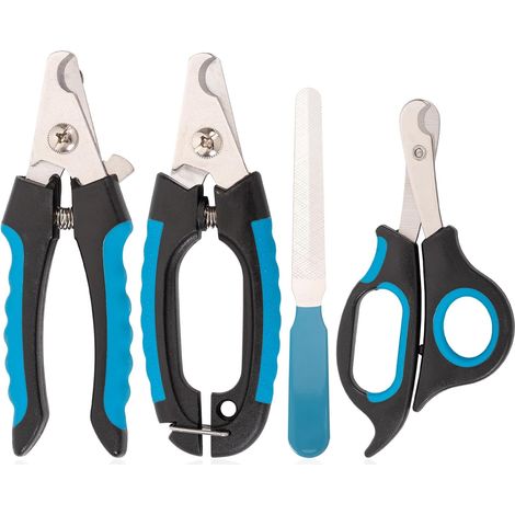 Ciseaux à griffes pour chiens et chats avec protection de sécurité et lime à ongles (1/5)