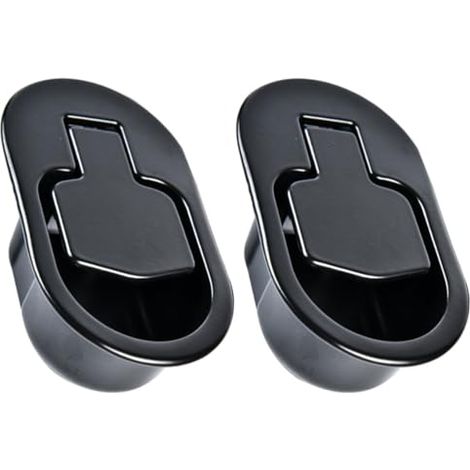 Lot de 2 Poignées en Métal Noir pour Fauteuils Inclinables, Faciles à Installer, Économie de Travail, Accessoires de Remplacement pour Canapé Relax (1/5)