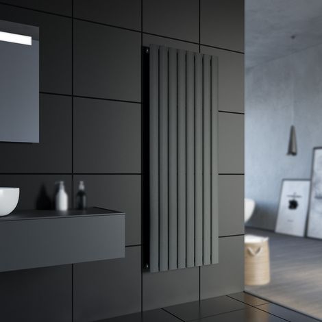 SONNI Design Flach Heizkörper 1600 x 616 mm Antrazit Badheizkörper Einlagig Heizkoerper Vertikal Paneelheizkörper (1/5)