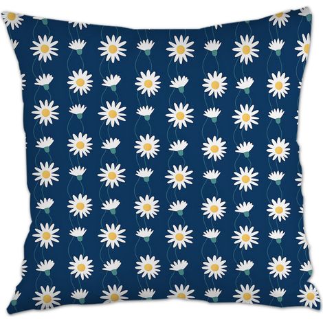 Housse de coussin 45x45 cm carrée à fermeture éclair invisible pour canapé lit chaise décoratif de ferme la saint-valentin (1/5)