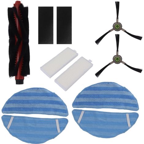 Kit de pièces de rechange pour balayeuse M200, M201, M520M et M571 : filtre, brosse latérale, brosse principale, brosse rotative et chiffon de balayage. (1/5)