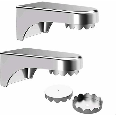 Portasapone magnetico da 2 pezzi, supporto da parete autoadesivo per bagno e cucina, argento