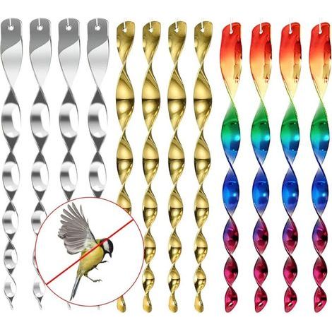 Vogelabwehr. 12-teiliges Vogelscheuchen-Set. Reflektierende Spirale. Vogelabwehr. Reflektierende Spirale zur Vogelabwehr. 360°-Vogelabwehr.