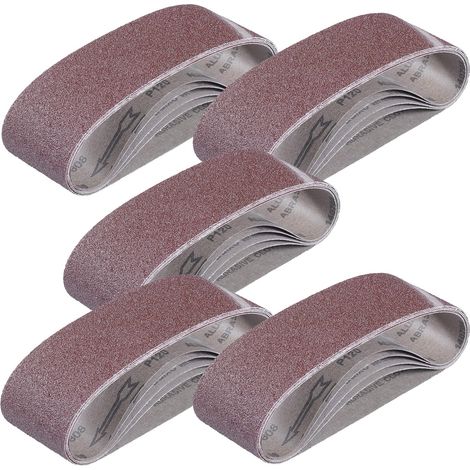 Einhell Mix Grit 25 Piece Sanding Belt Set Wood Working 75x 533mm 40 80 120 Grit (1/3)