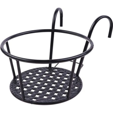 Jardinières suspendues pour balcon, supports à fleurs suspendus, supports pour pots de fleurs, étagères en fer pour plantes, support métallique (1/5)