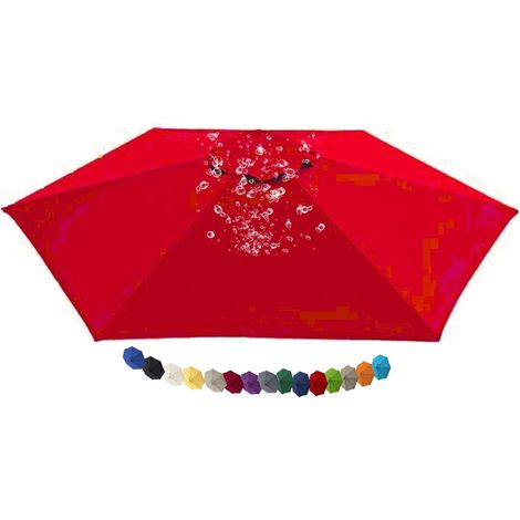 Tissu de Remplacement pour Parasol Déporté Toile de Rechange pour Parasol, Bâche de Remplacement pour Parasol Déporté, pour Terrasse Jardin Piscine(N4,6.5 FT 200cm 8 Ribs)