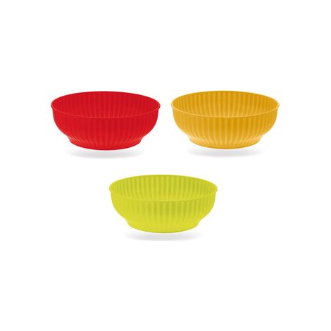 Insalatiera Plastica Colorata 24 cm – Robusta, Pratica e Leggera – Colori Assortiti (1/4)