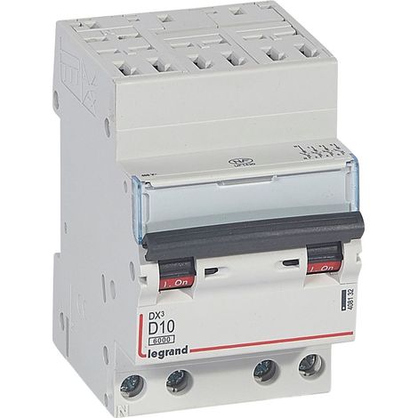Modulaire Installatieautomaat DX3 4P Karakteristiek D 10A 6kA - LEG408132