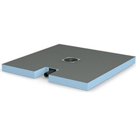 Wedi - Receveur à carreler Wedi Fundo Plano Linea sortie petit côté 120 x 90