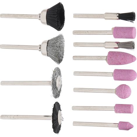 4 Brosses Métalliques pour Dremel, Roues de Polissage Nylon, Embouts de Découpe Bois, Kit Accessoires Meulage Quincaillerie (1/5)