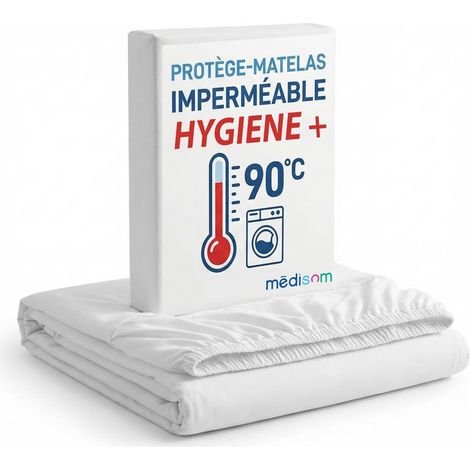 Sweetnight - Protège-matelas 140x190 cm 100% Imperméable - Forme Drap Housse - Lavable à 90°C - Certification Oeko-Tex