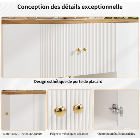Îlots de cuisine modernes, armoires de cuisine, mezzanin, étagères pour les ustensiles de la cuisine et de la salle à manger. Armoires pour l’ustensillement, en blanc. (1/5)