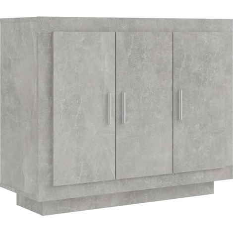 Credenza buffet cassettiera mobile contenitore organizer cucina soggiorno soggiorno 92 x 35 x 75 cm derivati del legno grigio 020032128