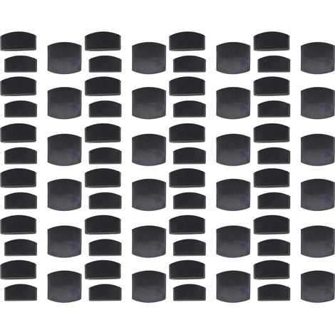 72 Pièces de Capsules de Fixation pour Lattes de Lit en Plastique Noir, Accessoires de Rangement et de Sécurisation pour Meubles (1/5)