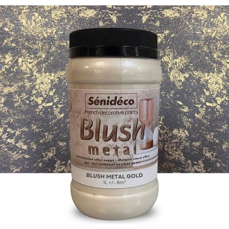 Peinture métallisée effet nuage – BLUSH METAL Kit Sous-couche Dark + Gel Gold pour 12m² (1/5)