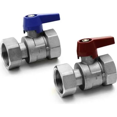 REHAU set rubinetto a sfera G1 per HKV / HKV-D acciaio inox, 12081221001