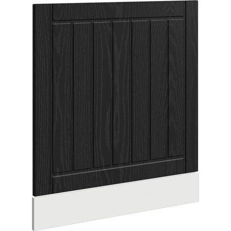 Maison Exclusive - Pannello lavastoviglie LUCCA Rovere Nero 60 x 1,5 x 57 cm