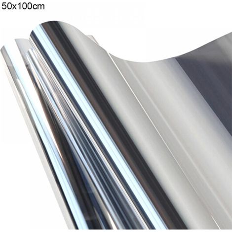 Film Pour Vitre - Film Réfléchissant Anti-UV Unidirectionnel Autoadhésif En PET - Isolation Thermique 90 % - Protection Contre Les Rayons UV À 99 % - Dimensions 30 X 100 Cm (1/5)
