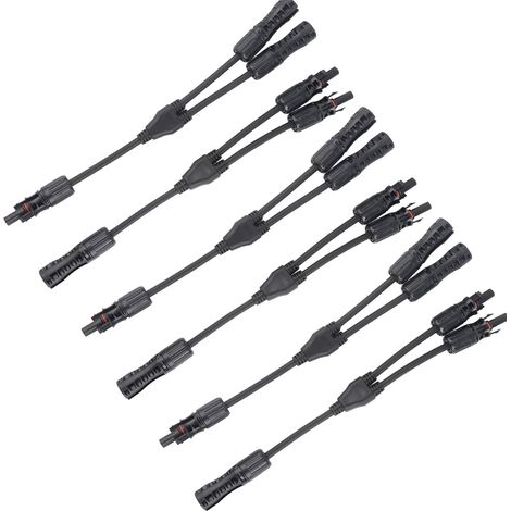 Connecteurs pour panneaux solaires : adaptateur en Y haute résistance pour panneaux solaires parallèles. (1/5)