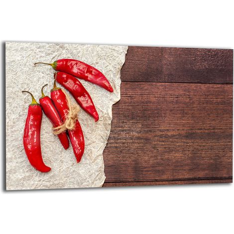 PLAQUE DE PROTECTION EN VERRE POUR CUISINIÈRE 80x52 PEPPER (1/5)
