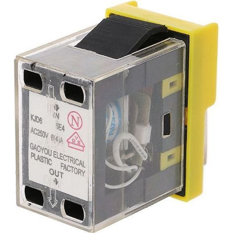Interruttore elettromagnetico KJD6-5E4 AC250V 6A/4A, pulsante magnetico impermeabile, compatibile con i controllori per motori di utensili elettrici serie KJD20. (1/4)