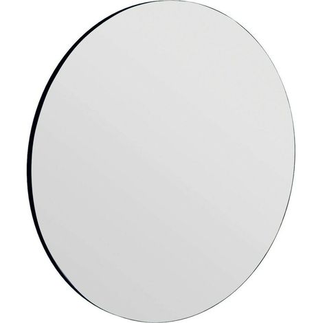 Dmora - Specchio Bairo, Specchiera, Articolo d'arredo a muro, Decorazione con specchio, 70x2h70 cm, Nero