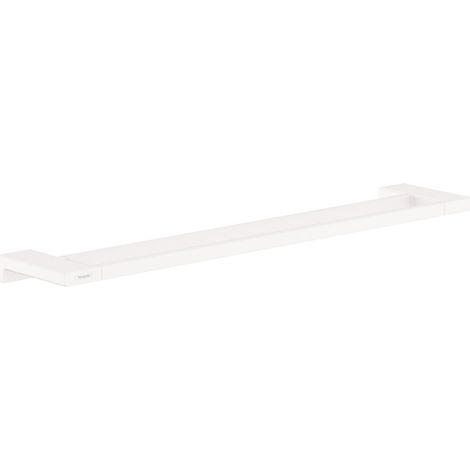 Hansgrohe AddStoris - Doppelbadetuchhalter, Länge 65 cm, weiß matt 41743700