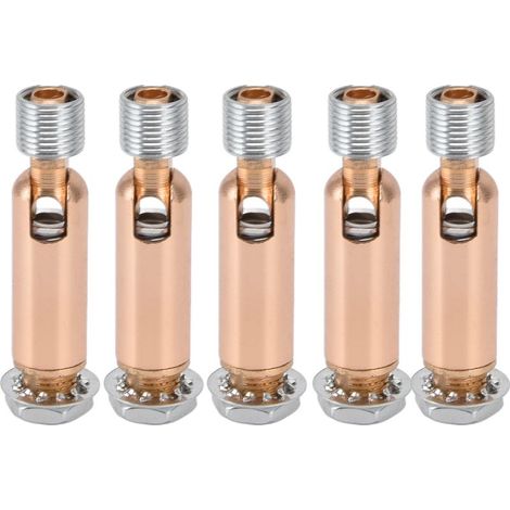Adaptateur Plafond Incliné 5Pcs M10 pour Lampe Suspension Chandelier Joint Guidon Externe Doré (1/5)