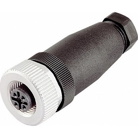 binder 99 0492 12 12 Sensor-/Aktor-Steckverbinder, unkonfektioniert M12 Buchse, gerade  Polzahl Sens