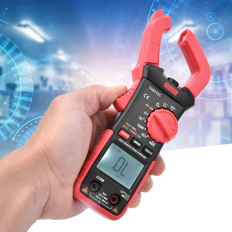 TA8315C Multimètre numérique multifonctionnel portable à pince d'écran, testeur de tension et de courant (1/5)