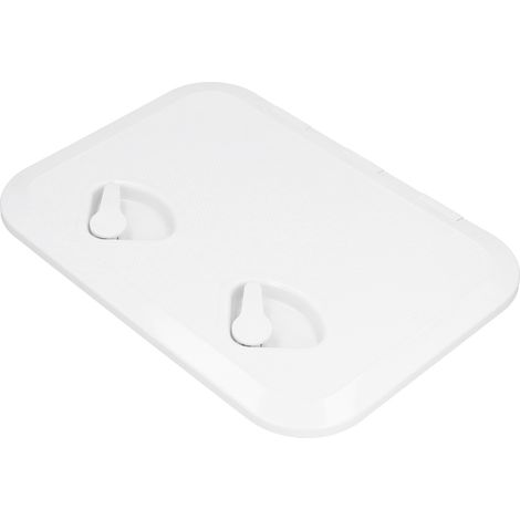 Trappe de pont étanche avec serrure, couvercle d'inspection UV-résistant pour bateau marin 17-1/4x12-3/8 pouces (Blanc) (1/5)