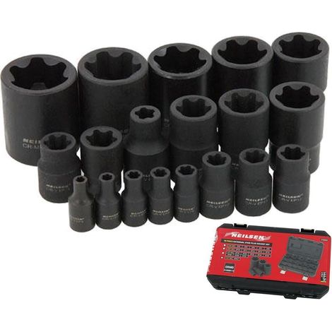 Neilsen Star Plus Sockets EP4 - EP32 Socket Set 19pc 1/2" 1/4" 3/8" (1/2)