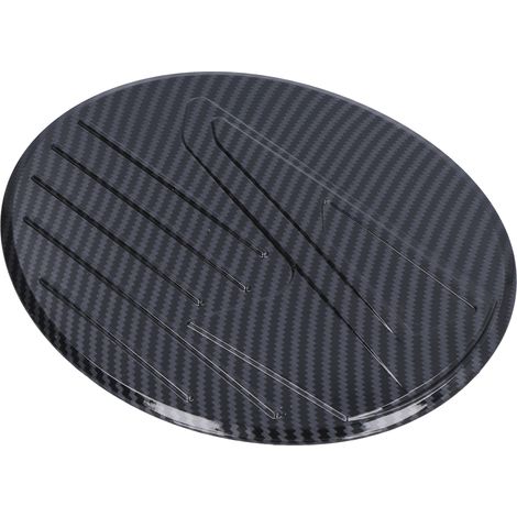 Tankdeckel für Mazda CX-30 2020–2021, Zierblende aus Carbonfaser, Tankdeckel, Tankklappenverkleidung, sportliches Design, schwarze Außenverkleidung (1/5)