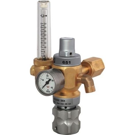 HARRIS 651-30FLAR Hochleistungsdruckregler 651-30FLAR Argon-Mix 200 bar W21,8 x (1/3)