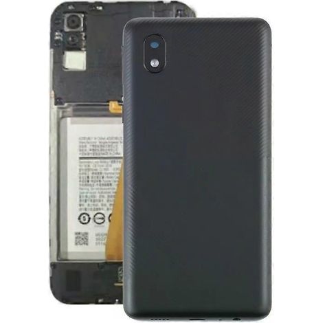Coque arrière de batterie pour Samsung Galaxy A01 Core - Noire, design durable (1/5)