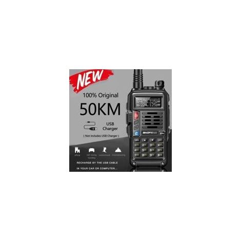 81f6f4 2021 NOUVEAU UV-S9 Plus Potente walkie-talkie-radio Émetteur-Recepteur 10W 50 KM Longue Portée Portable Pour negro Euro -X