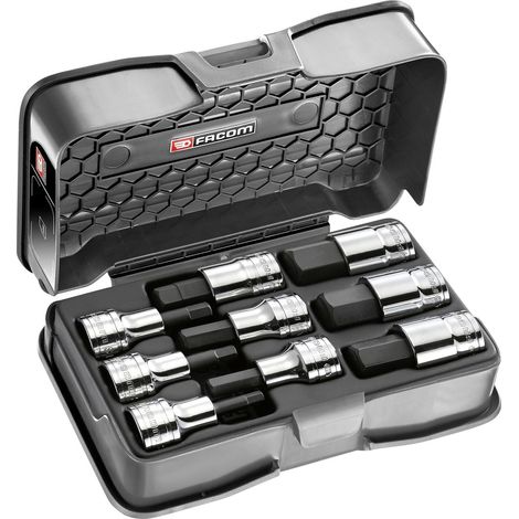 Facom STM.J9APB Steckschlüssel-Bit-Einsatz-Set 1/2" (12.5 mm) 9teilig STM.J9APB (1/2)