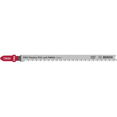Bosch PRO Plastiques PVC lame de scie sauteuse T302H, 132 mm, 5 pièces 5 pièces (1/5)